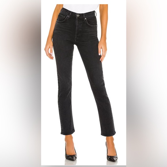 Agolde Riley crop jeans in Panoramic, size 31. - Picture 2 of 9